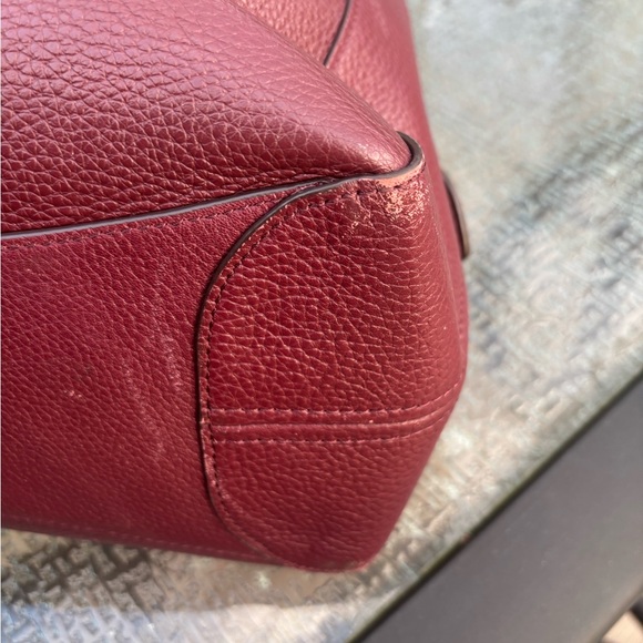 Kate Spade Leila Medium Purse Wallet set triple compartment Cherrywood Burgundy - Picture 10 of 14